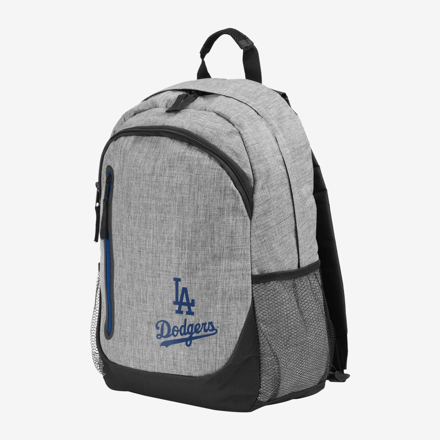 FOCO Los Angeles Dodgers Heather Grey Bold Color Backpack 2 FOCO Los Angeles Dodgers Heather Grey Bold Color Backpack - Image 2