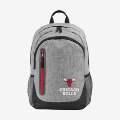 FOCO Chicago Bulls Heather Grey Bold Color Backpack