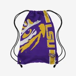 FOCO LSU Tigers Big Logo Drawstring Backpack