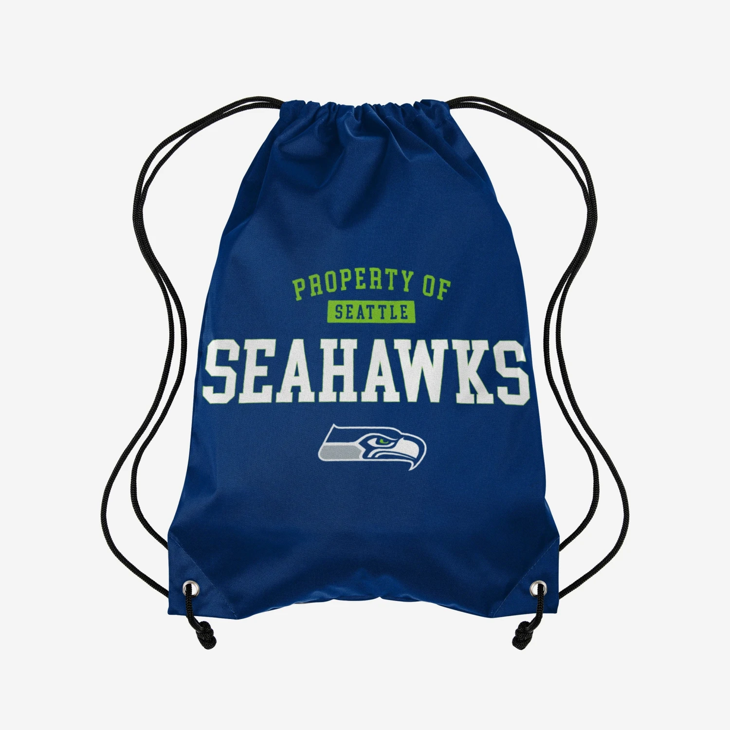 FOCO Seattle Seahawks Property Of Drawstring Backpack 1 FOCO Seattle Seahawks Property Of Drawstring Backpack