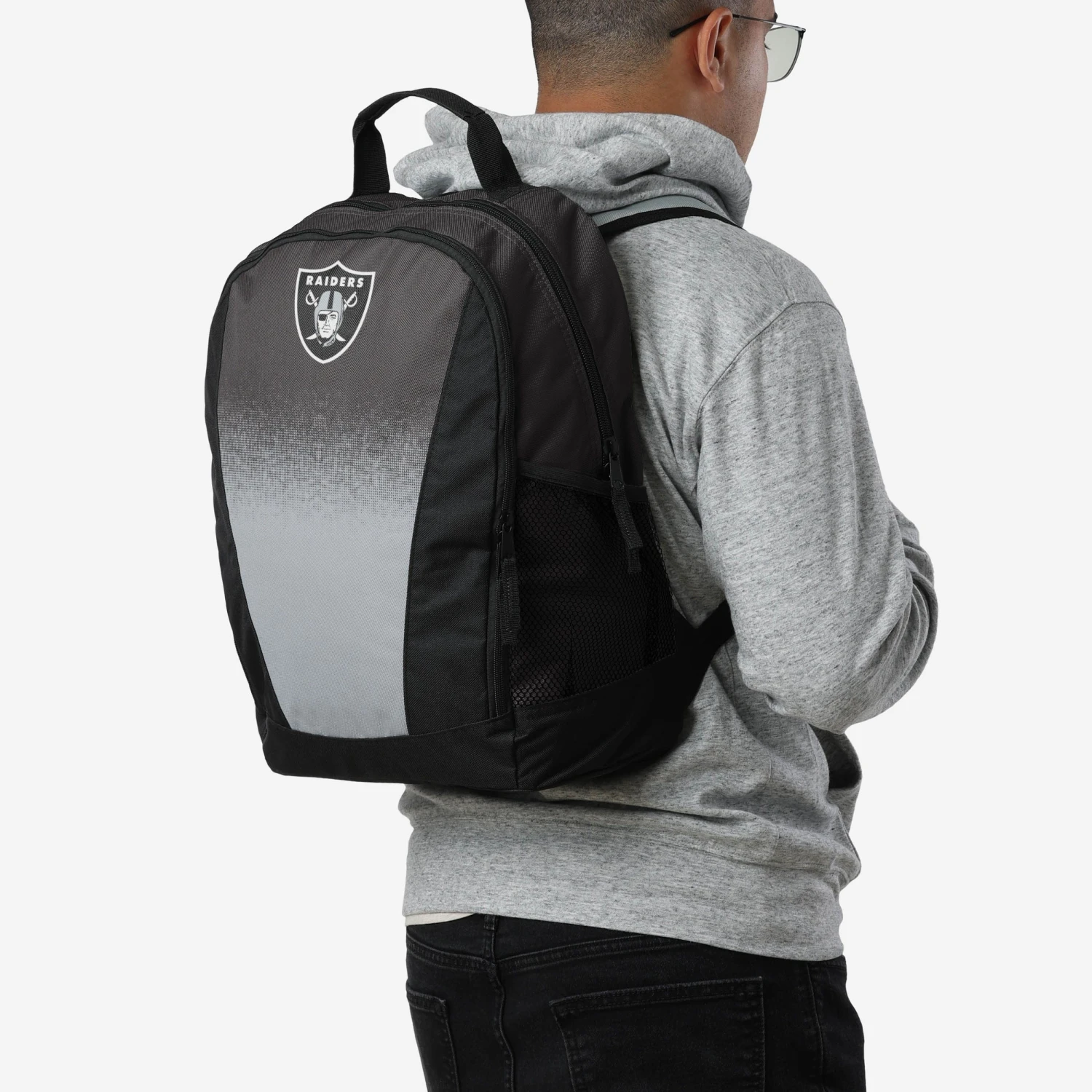 FOCO Las Vegas Raiders Primetime Gradient Backpack 4 FOCO Las Vegas Raiders Primetime Gradient Backpack - Image 4