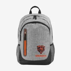 FOCO Chicago Bears Heather Grey Bold Color Backpack