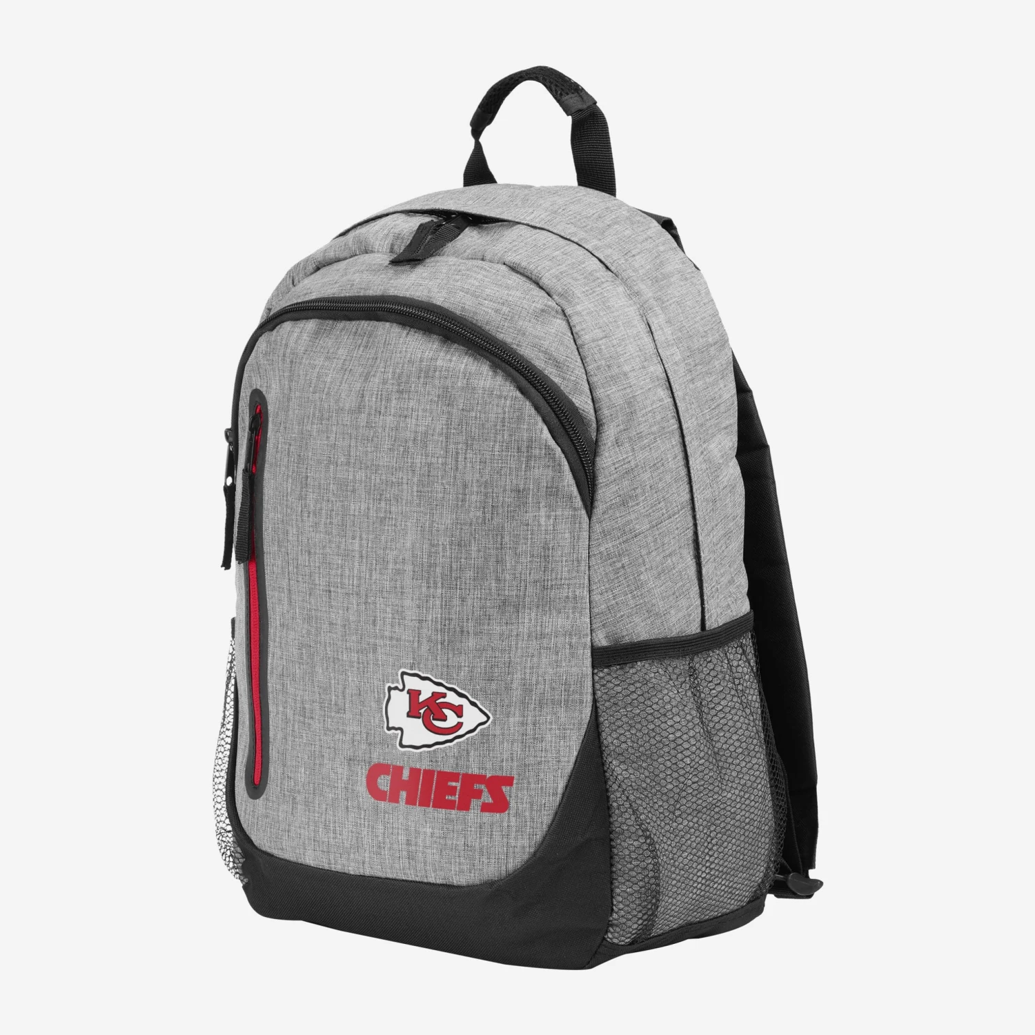 FOCO Kansas City Chiefs Heather Grey Bold Color Backpack 2 FOCO Kansas City Chiefs Heather Grey Bold Color Backpack - Image 2