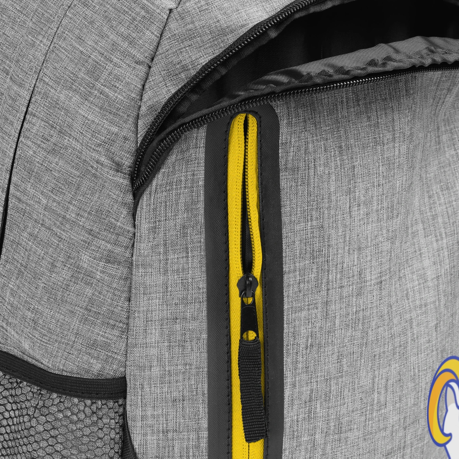 FOCO Los Angeles Rams Heather Grey Bold Color Backpack 6 FOCO Los Angeles Rams Heather Grey Bold Color Backpack - Image 6