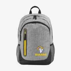 FOCO Los Angeles Rams Heather Grey Bold Color Backpack