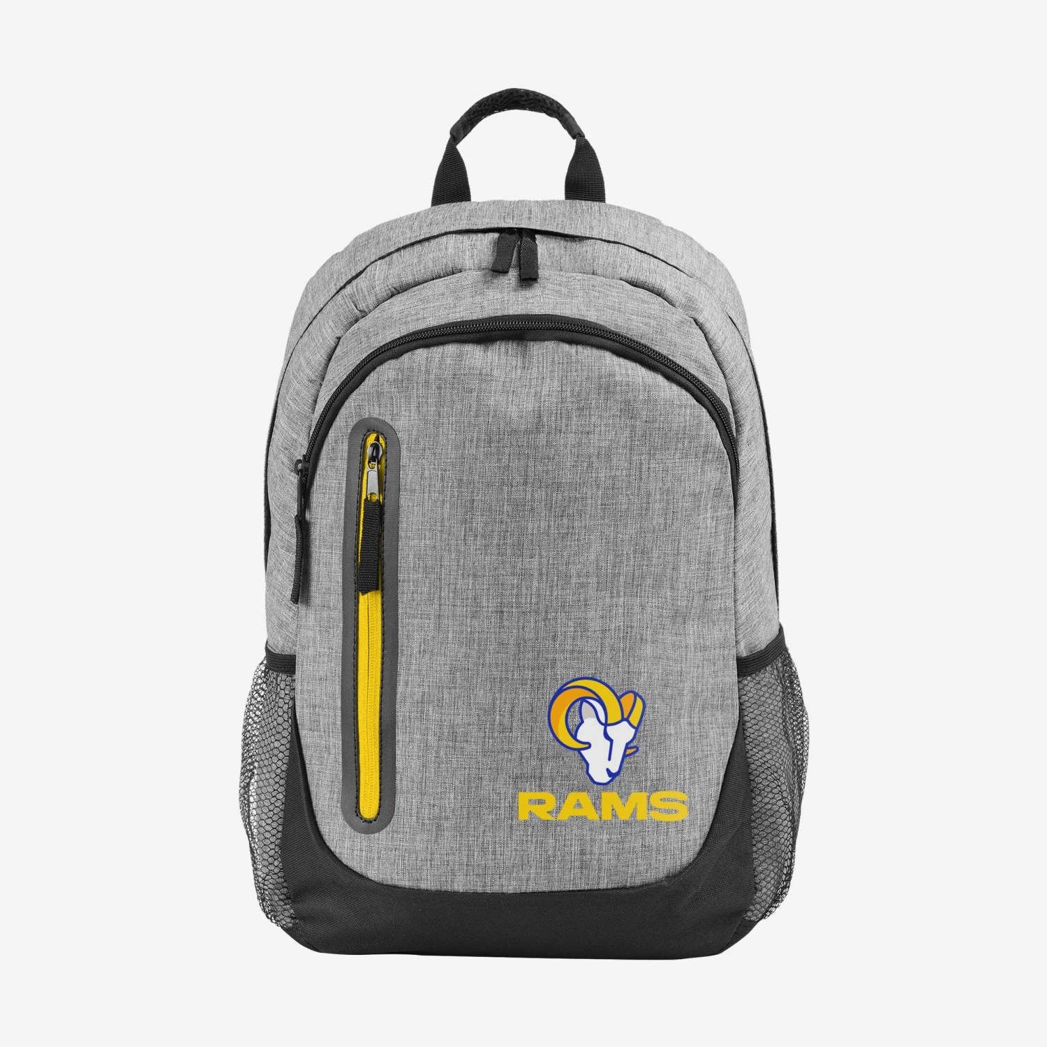 FOCO Los Angeles Rams Heather Grey Bold Color Backpack 1 FOCO Los Angeles Rams Heather Grey Bold Color Backpack