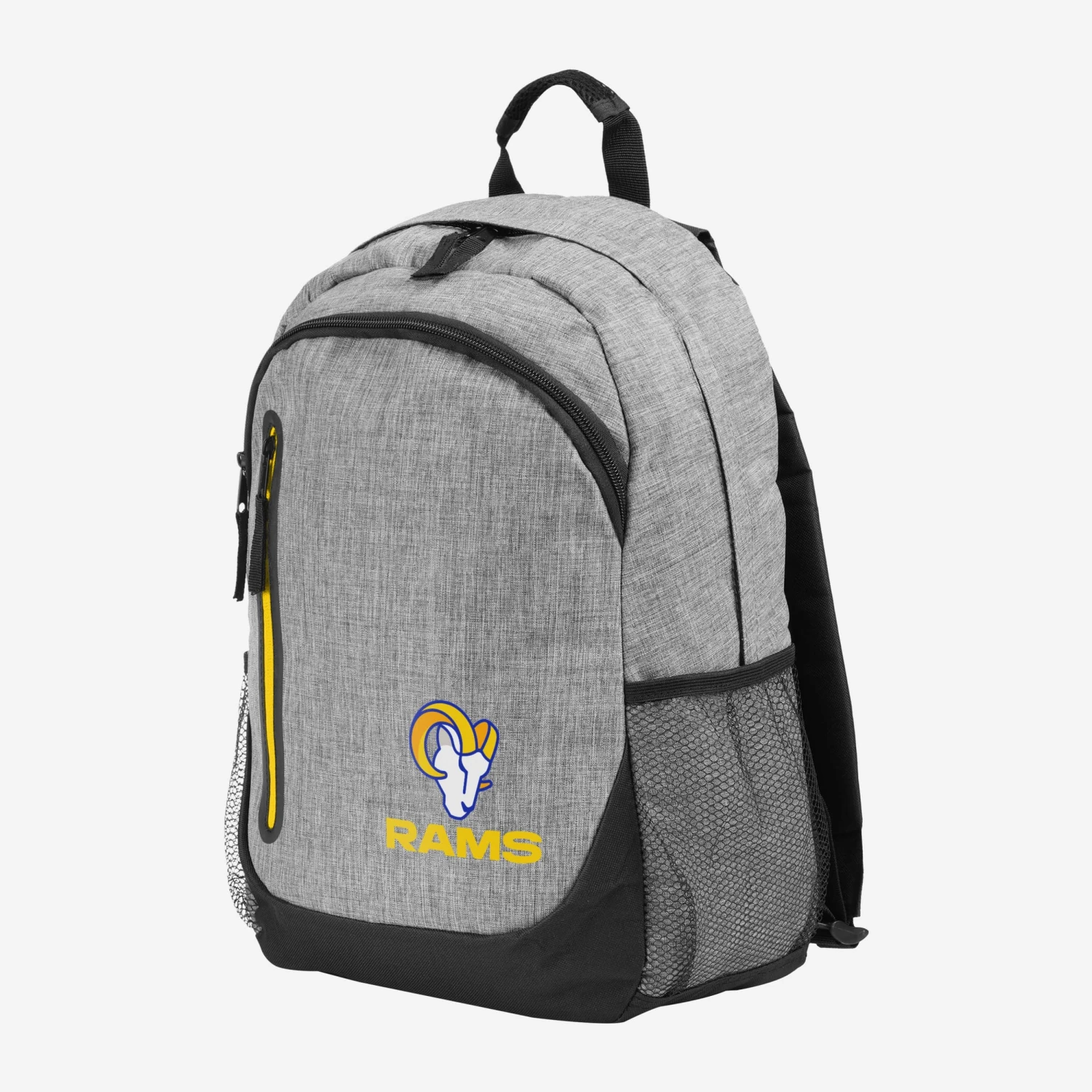 FOCO Los Angeles Rams Heather Grey Bold Color Backpack 2 FOCO Los Angeles Rams Heather Grey Bold Color Backpack - Image 2