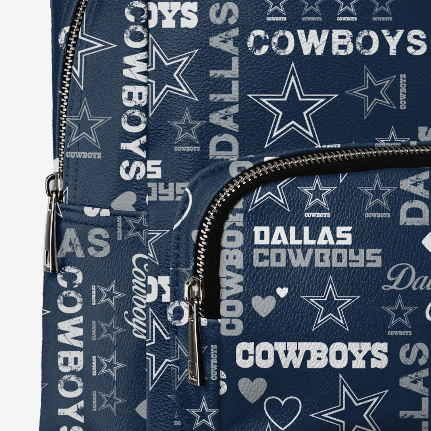 FOCO Dallas Cowboys Logo Love Mini Backpack 4 FOCO Dallas Cowboys Logo Love Mini Backpack - Image 4