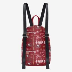 FOCO San Francisco 49ers Logo Love Mini Backpack -Fashion General Store BPNFLTLEMINISF g5