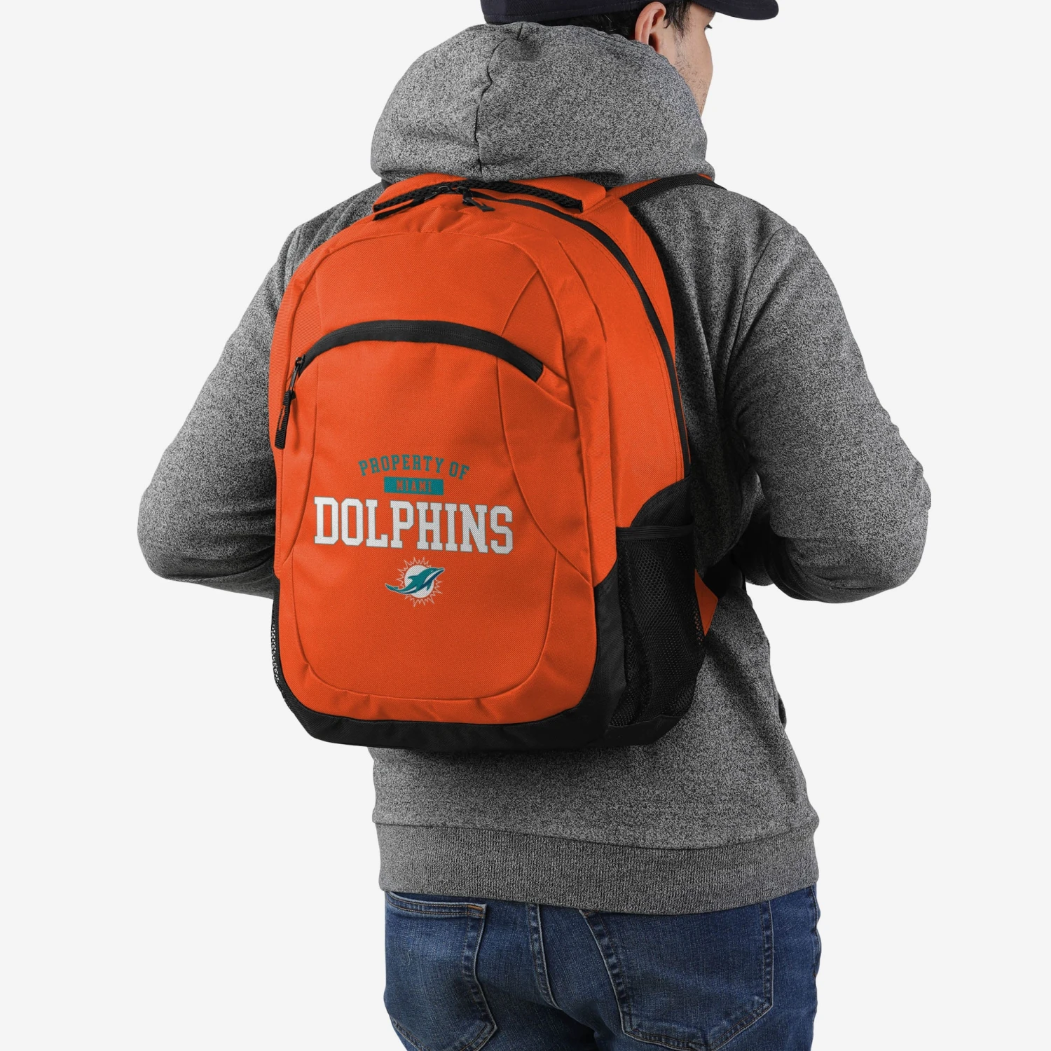 FOCO Miami Dolphins Property Of Action Backpack 5 FOCO Miami Dolphins Property Of Action Backpack - Image 5