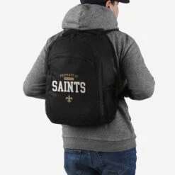 FOCO New Orleans Saints Property Of Action Backpack -Fashion General Store BPNFPROPACTNS g5