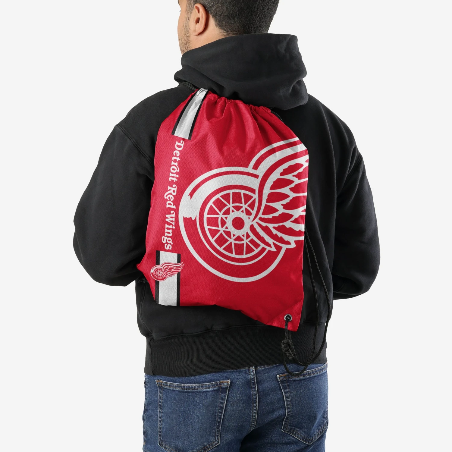 FOCO Detroit Red Wings Big Logo Drawstring Backpack 2 FOCO Detroit Red Wings Big Logo Drawstring Backpack - Image 2