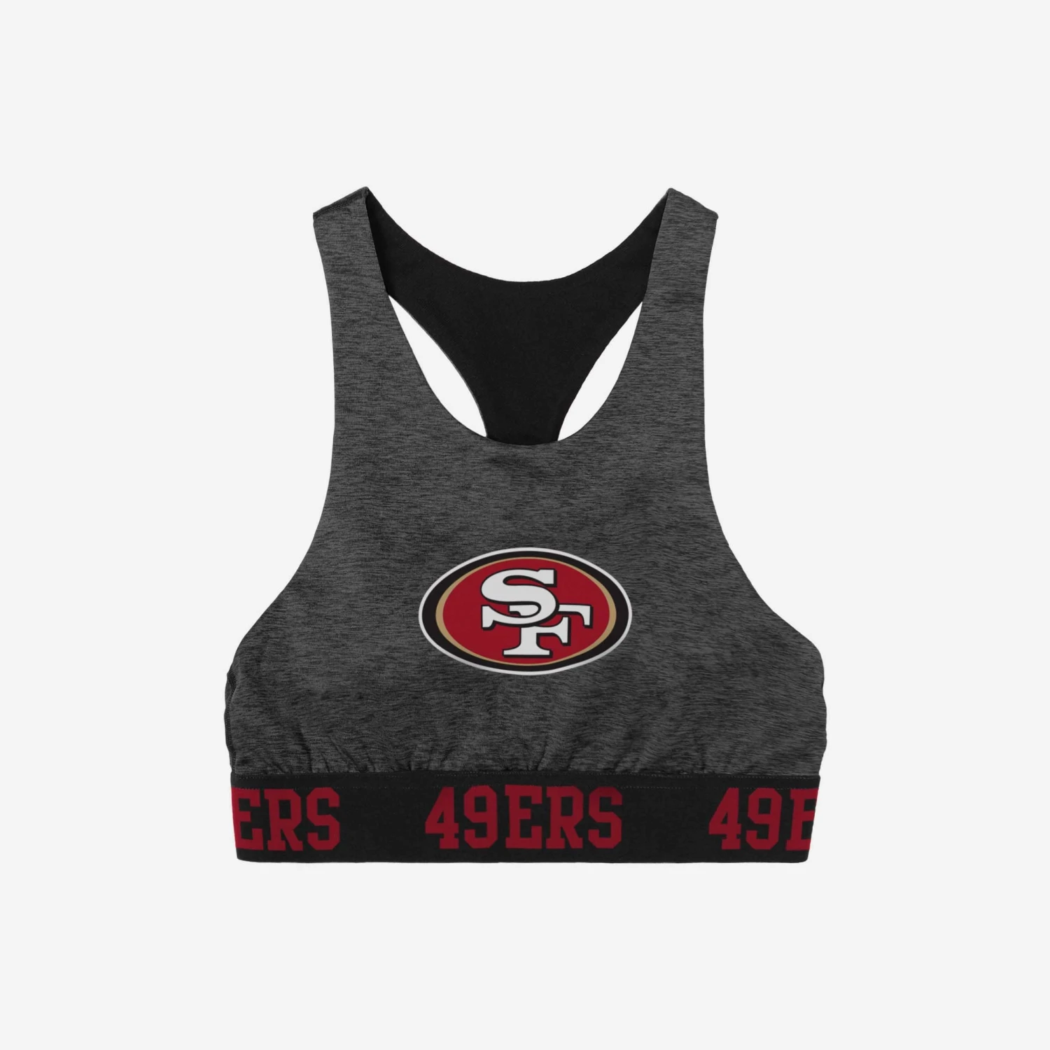 FOCO San Francisco 49ers Womens Team Color Static Sports Bra 2 FOCO San Francisco 49ers Womens Team Color Static Sports Bra - Image 2