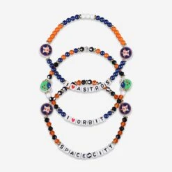 FOCO Houston Astros 3 Pack Friendship Bracelet