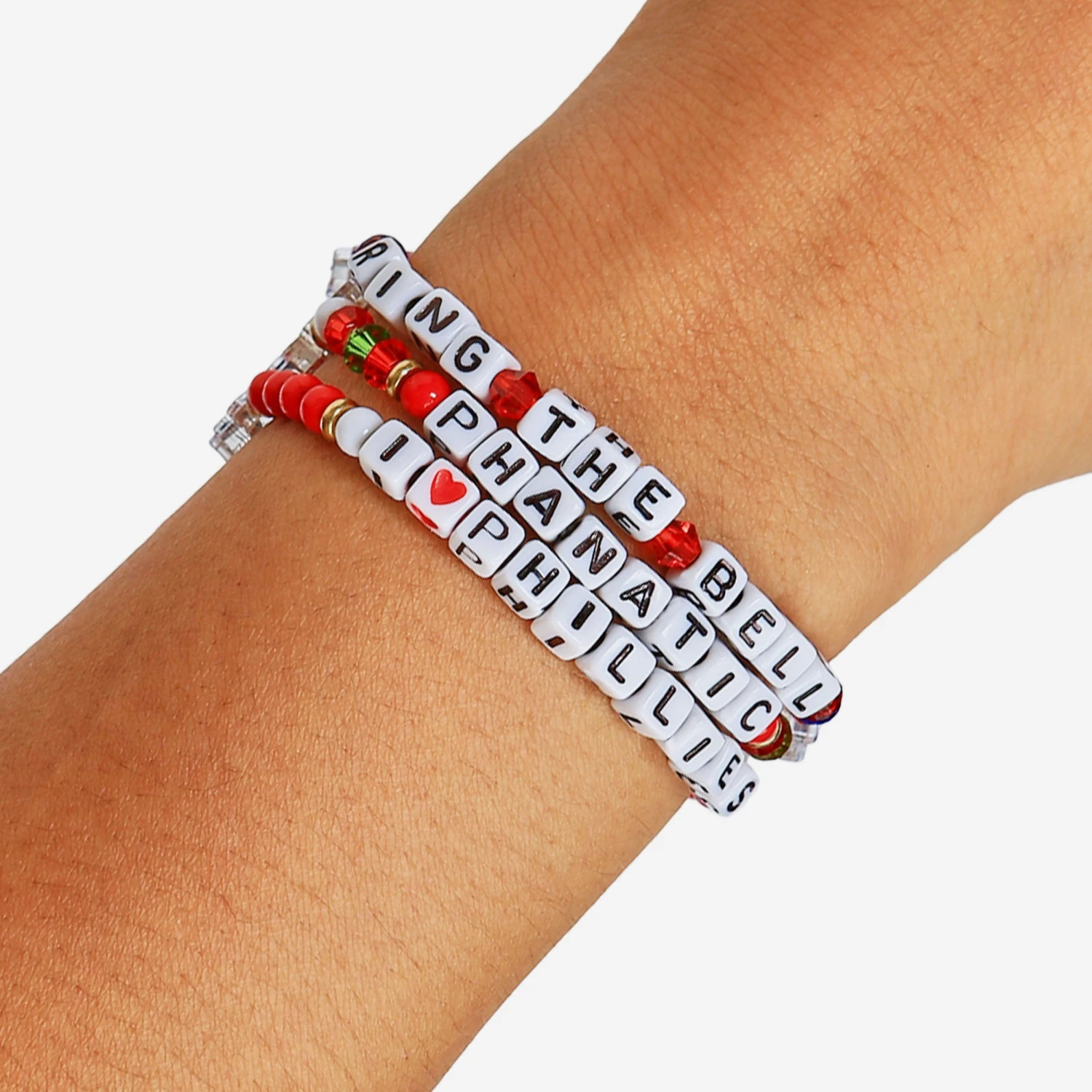 FOCO Philadelphia Phillies 3 Pack Friendship Bracelet 4 FOCO Philadelphia Phillies 3 Pack Friendship Bracelet - Image 4