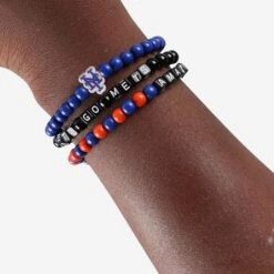 FOCO New York Mets 3 Pack Beaded Friendship Bracelet -Fashion General Store BRMNMB3PKFRNM g4