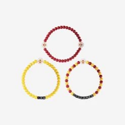 FOCO Iowa State Cyclones 3 Pack Beaded Friendship Bracelet -Fashion General Store BRMNNC3PKFRIOS g3