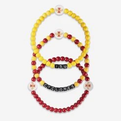FOCO Iowa State Cyclones 3 Pack Beaded Friendship Bracelet