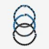 FOCO Carolina Panthers 3 Pack Beaded Friendship Bracelet