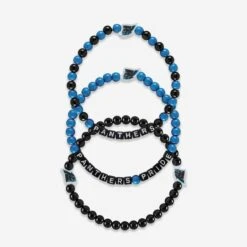 FOCO Carolina Panthers 3 Pack Beaded Friendship Bracelet
