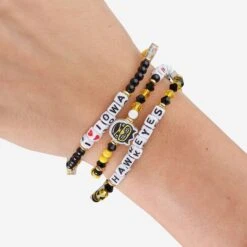 FOCO Iowa Hawkeyes 3 Pack Friendship Bracelet 7 FOCO Iowa Hawkeyes 3 Pack Friendship Bracelet -Fashion General Store BRNC3PKFRIO g4