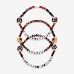 FOCO South Carolina Gamecocks 3 Pack Friendship Bracelet