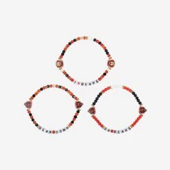 FOCO Chicago Bears 3 Pack Friendship Bracelet -Fashion General Store BRNF3PKFRCB g3