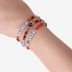FOCO Chicago Bears 3 Pack Friendship Bracelet -Fashion General Store BRNF3PKFRCB g4