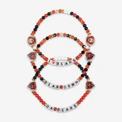 FOCO Chicago Bears 3 Pack Friendship Bracelet
