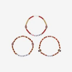 FOCO San Francisco 49ers 3 Pack Friendship Bracelet 6 FOCO San Francisco 49ers 3 Pack Friendship Bracelet -Fashion General Store BRNF3PKFRSF g3