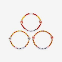 FOCO Calgary Flames 3 Pack Friendship Bracelet 6 FOCO Calgary Flames 3 Pack Friendship Bracelet -Fashion General Store BRNH3PKFRCFM g3