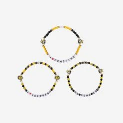 FOCO Pittsburgh Penguins 3 Pack Friendship Bracelet -Fashion General Store BRNH3PKFRPP g3