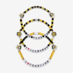 FOCO Pittsburgh Penguins 3 Pack Friendship Bracelet