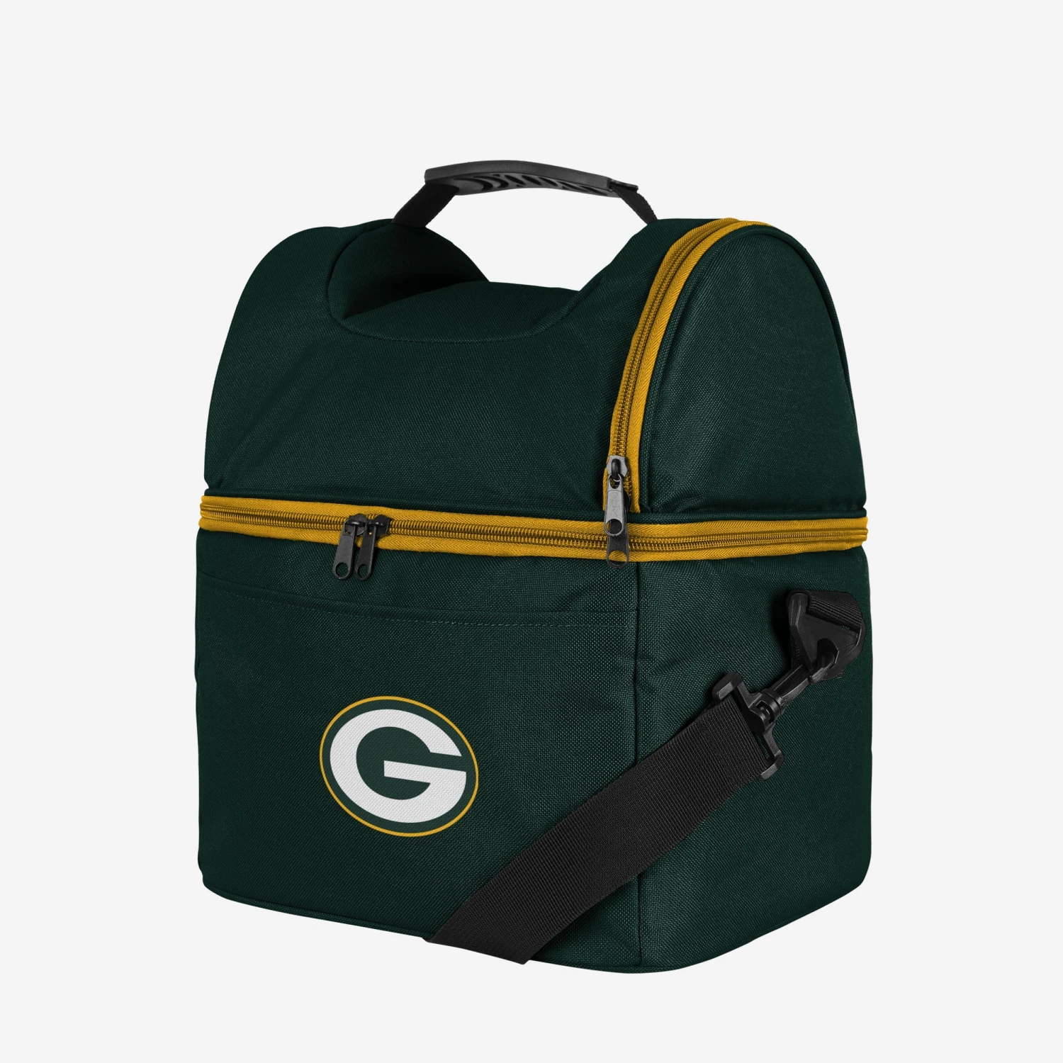 FOCO Green Bay Packers Solid Double Compartment Cooler 2 FOCO Green Bay Packers Solid Double Compartment Cooler - Image 2
