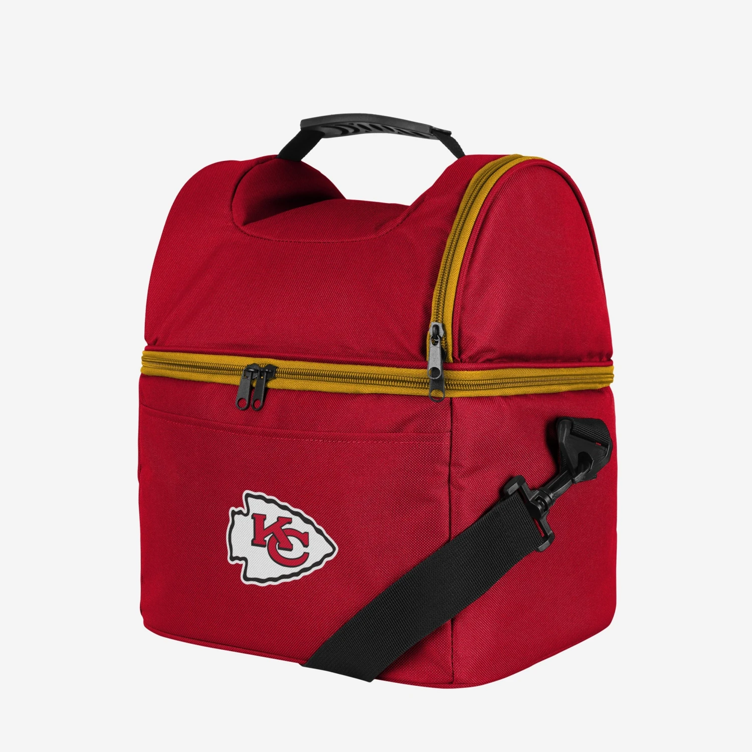 FOCO Kansas City Chiefs Solid Double Compartment Cooler 2 FOCO Kansas City Chiefs Solid Double Compartment Cooler - Image 2