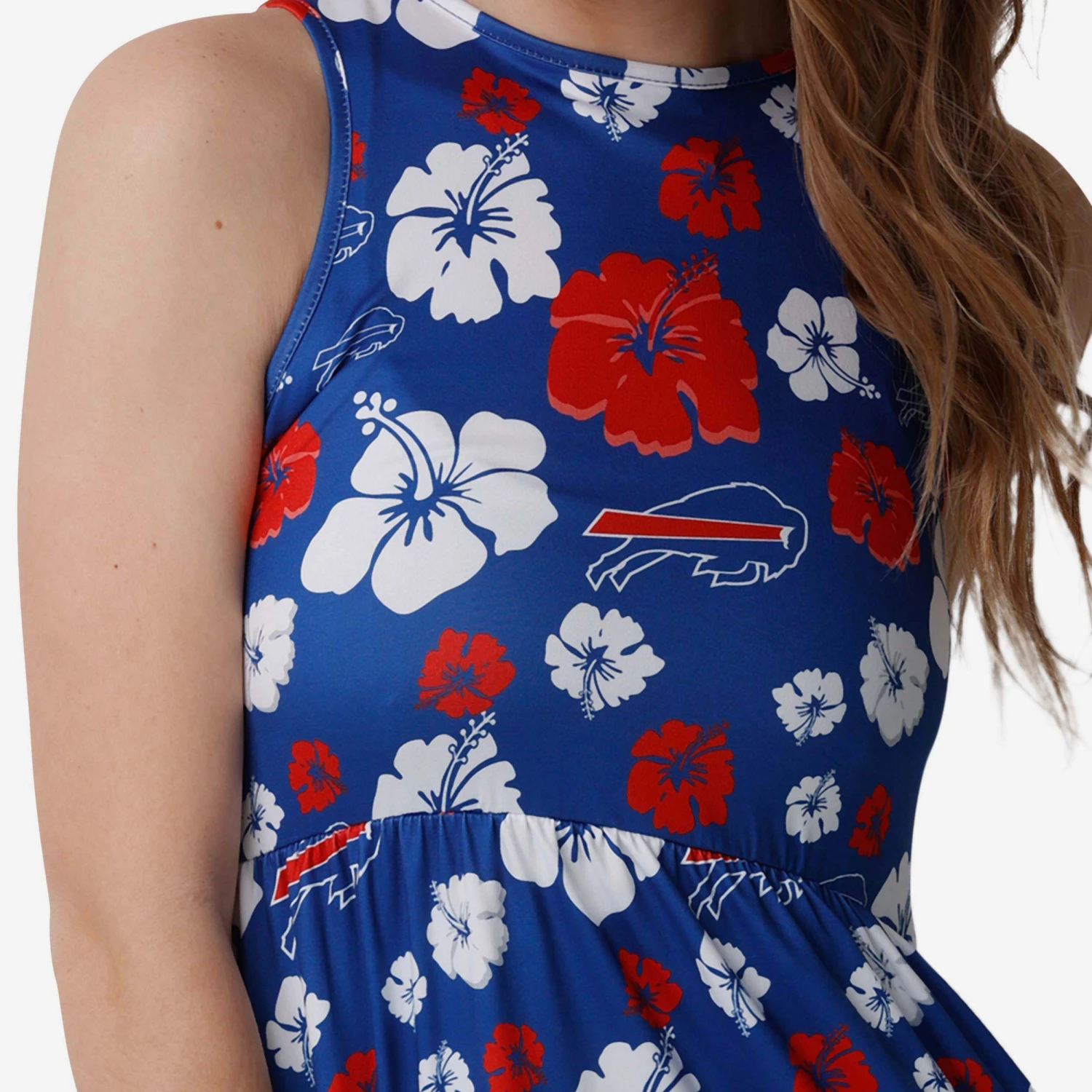 FOCO Buffalo Bills Womens Fan Favorite Floral Sundress 3 FOCO Buffalo Bills Womens Fan Favorite Floral Sundress - Image 3