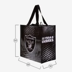 FOCO Las Vegas Raiders 4 Pack Reusable Shopping Bags 5 FOCO Las Vegas Raiders 4 Pack Reusable Shopping Bags -Fashion General Store EW729NF4PKOR g3