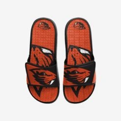 FOCO Oregon State Beavers Colorblock Big Logo Gel Slide