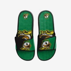 FOCO Oregon Ducks Colorblock Big Logo Gel Slide