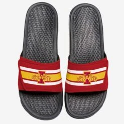 FOCO Iowa State Cyclones Stripe Legacy Sport Slide