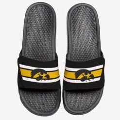 FOCO Iowa Hawkeyes Stripe Legacy Sport Slide
