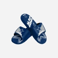 FOCO Dallas Cowboys Youth Colorblock Big Logo Gel Slide -Fashion General Store FFSSNFCBGEL816DC g3