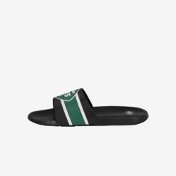 FOCO New York Jets Striped Big Logo Raised Slide -Fashion General Store FFSSNFSBL3DNJ g4