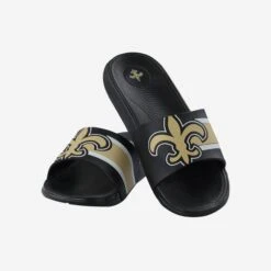 FOCO New Orleans Saints Striped Big Logo Raised Slide 7 FOCO New Orleans Saints Striped Big Logo Raised Slide -Fashion General Store FFSSNFSBL3DNS g3