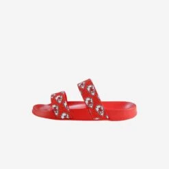 FOCO Kansas City Chiefs Womens Double Strap Shimmer Sandal -Fashion General Store FFWMNFDBSTRNKC g5
