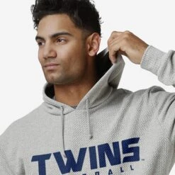 FOCO Minnesota Twins Gray Woven Hoodie 7 FOCO Minnesota Twins Gray Woven Hoodie -Fashion General Store HDMBGRWVMT g3