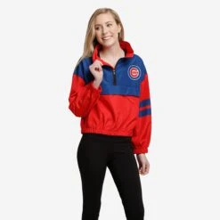 FOCO Chicago Cubs Womens Winning Play Windbreaker