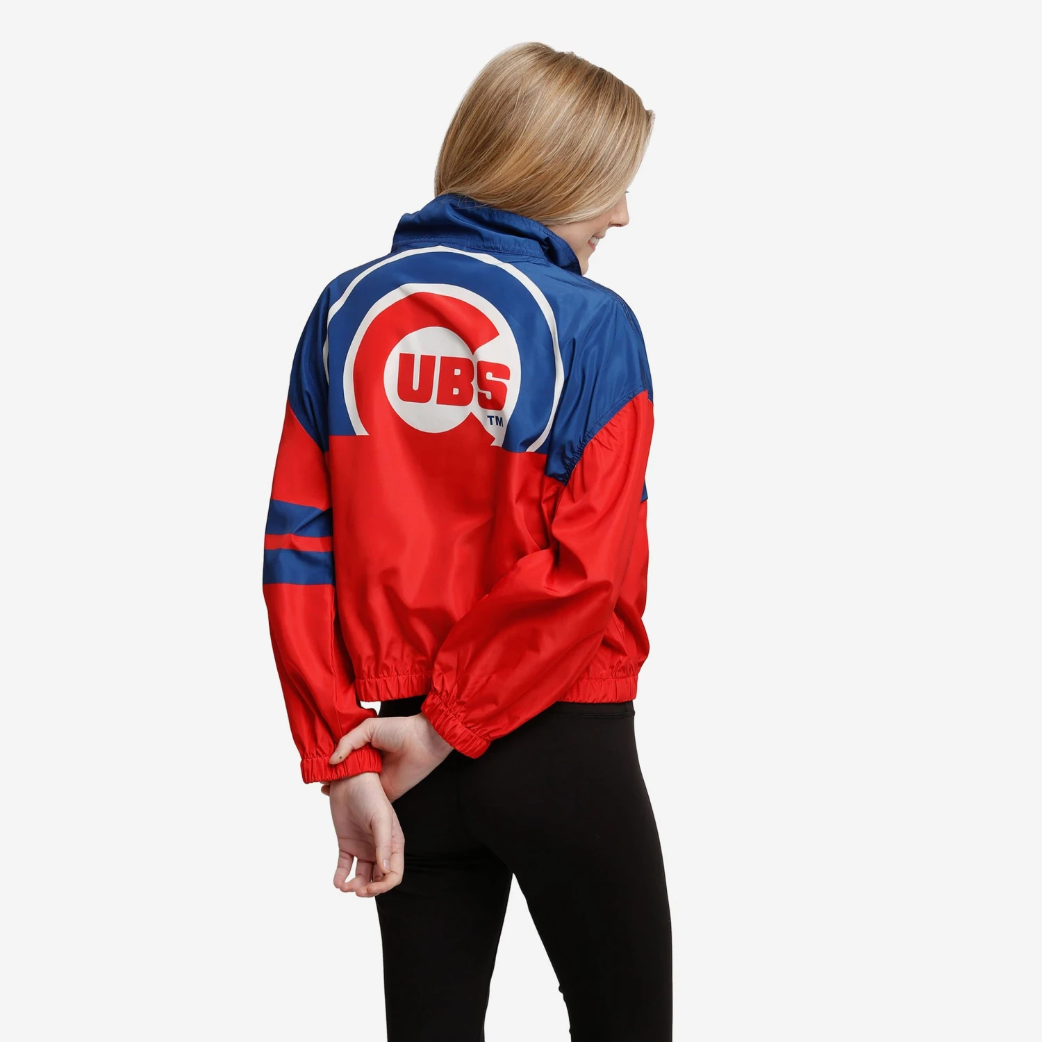 FOCO Chicago Cubs Womens Winning Play Windbreaker 2 FOCO Chicago Cubs Womens Winning Play Windbreaker - Image 2