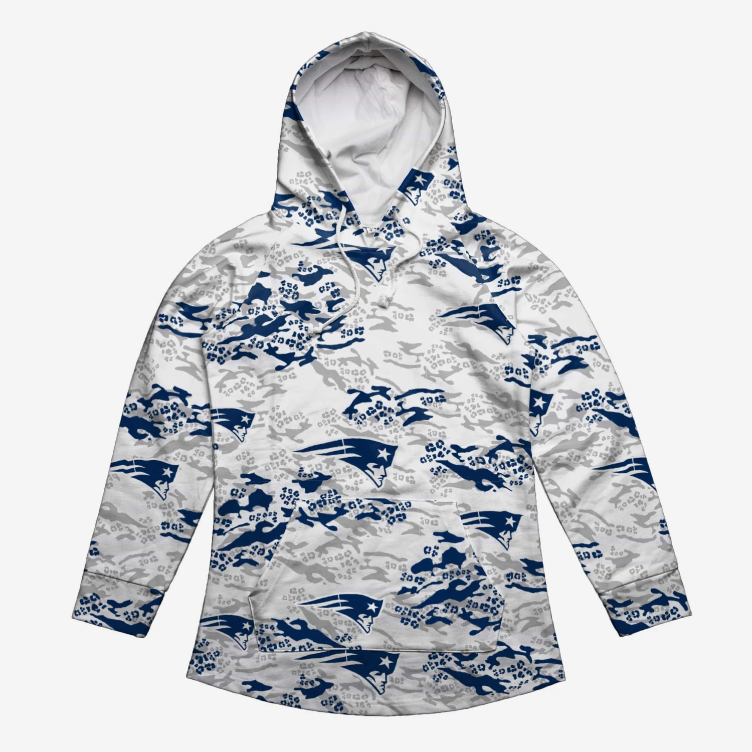 FOCO New England Patriots Womens Leopard Camo Hoodie 2 FOCO New England Patriots Womens Leopard Camo Hoodie - Image 2