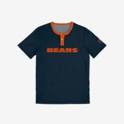 FOCO Chicago Bears Solid Wordmark Short Sleeve Henley 5 FOCO Chicago Bears Solid Wordmark Short Sleeve Henley -Fashion General Store HENNFSWMSSCB g3